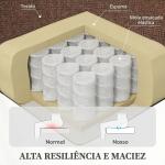 Poltrona Relax Elétrica Elevatória em Tecido Efeito Linho com Comando, Assento com Molas, Apoia - pés, Castanho