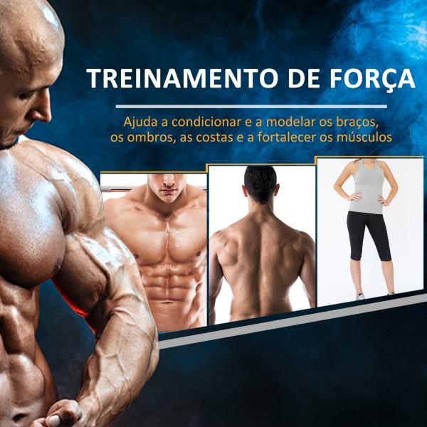 Haltere Hexagonal 12,5 kg em Ferro Fundido Pesos de Aço Revestidos a Borracha com Pega Texturizada para Musculação Preto