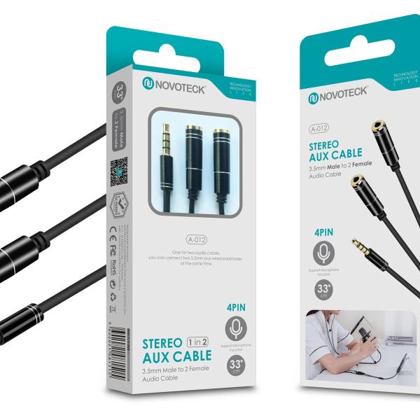 Conversor Jack 4Pin NOVOTECK A-012