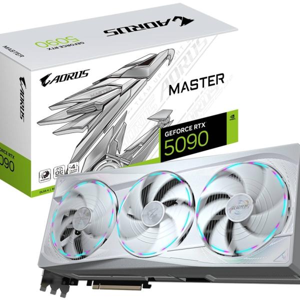 Placa Gráfica NVIDIA GeForce RTX 5090 Blackwell Master Ice 32G GDDR7 DLSS4 - GIGABYTE