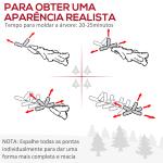 Árvore de Natal Artificial 210cm com Neve Ignífugo com 490 Ramos Verde
