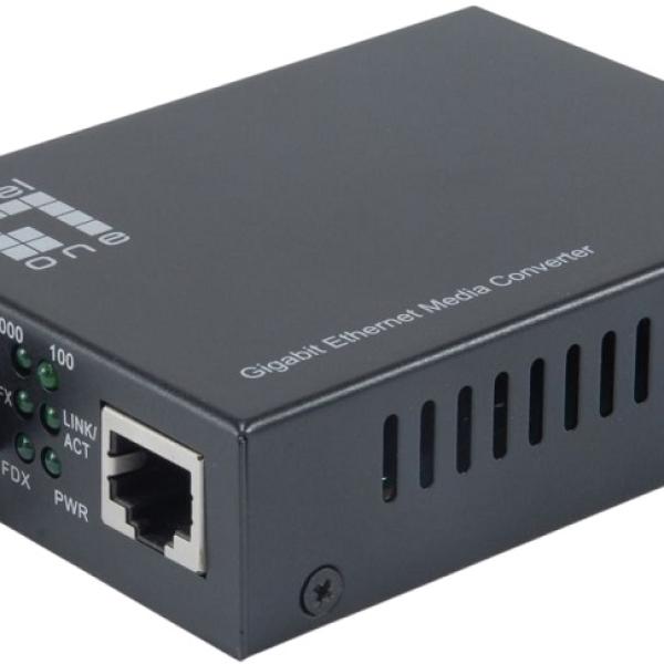 Conversor de Fibra Ótica GVT - 2002 RJ45 p/ SC Gigabit 1310 nm (20km) - LEVELONE