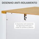 Aparador de Cozinha com Armário 2 Gavetas 2 Portas de Vidro e Prateleiras Ajustáveis Móvel Auxiliar de Armazenamento para Sala de Jantar Sala de Estar 120x40x90 cm Branco