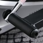 Bicicleta elíptica de fitness com Resistência Magnética Ajustável Tela LCD Sela Ajustável Monitor de Frequência Cardíaca e Volante 3 kg 103x62x151 cm Preto