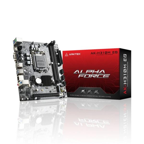 Motherboard Arktek H310M EG Socket 1151 2xDDR4 PCIe Micro ATX + CPU Intel I5 - 8th Geração