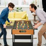 Mesa de Matraquilho Dobrável Matraquilho com 22 Jogadores e 2 Placares para Crianças e Adultos 98x42x62,5 cm Madeira e Preto