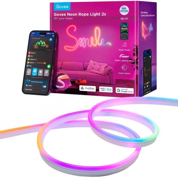 Fita LEDs RGBIC Flexível Neon (4 mts) - GOVEE