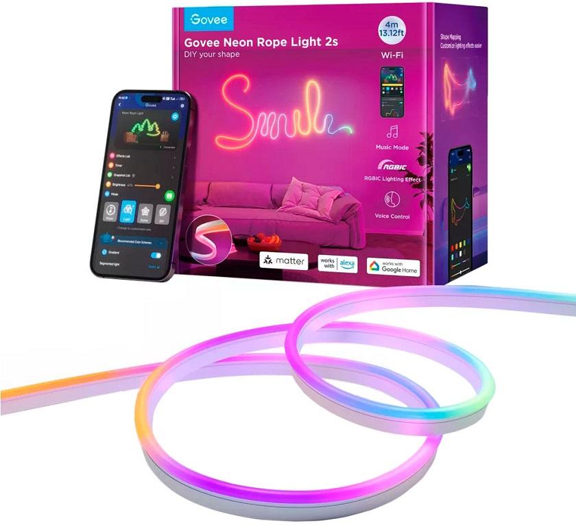 Fita LEDs RGBIC Flexível Neon (4 mts) - GOVEE