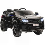 Carro Elétrico SUV Infantil 12V com 2 Motores Controlo Remoto Faróis Buzina Bluetooth Música USB e Abertura de Porta 3 - 5km/h 110x68x52cm Preto