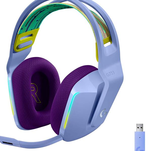 Headset G733 Lightspeed Wireless RGB Gaming (Lilás) - LOGITECH