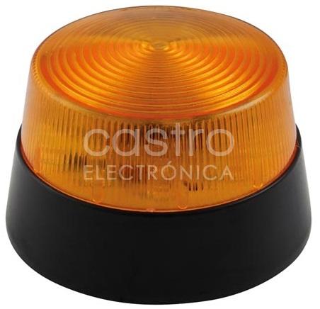 Lampada LED Strobe/Flash 12V - Cor Laranja
