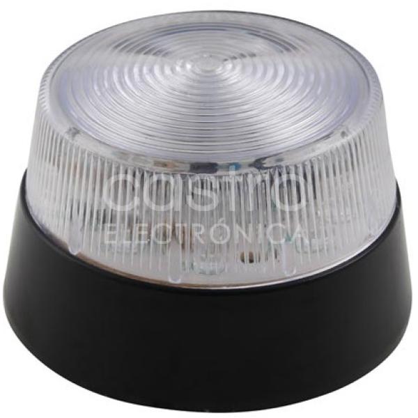 Lampada LED Strobe/Flash 12V - Cor Branco Transparente