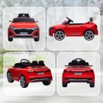 Carro Elétrico para Crianças Carro Audi Q8 Etron Sportback Infantil 12V Faróis Buzina e Música 98x49,5x43 cm Vermelho