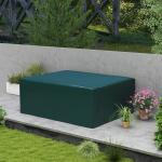 Capa Protetora para Móveis Retangular Cobertura de Móveis para Jardim Impermeável para Terraço Varanda 235x190x90 cm Verde
