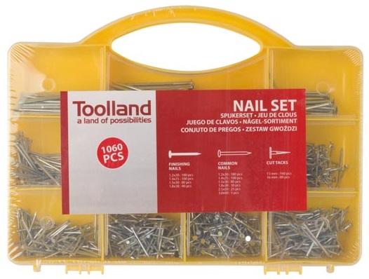 Mala com Pregos (1060pcs) - Toolland