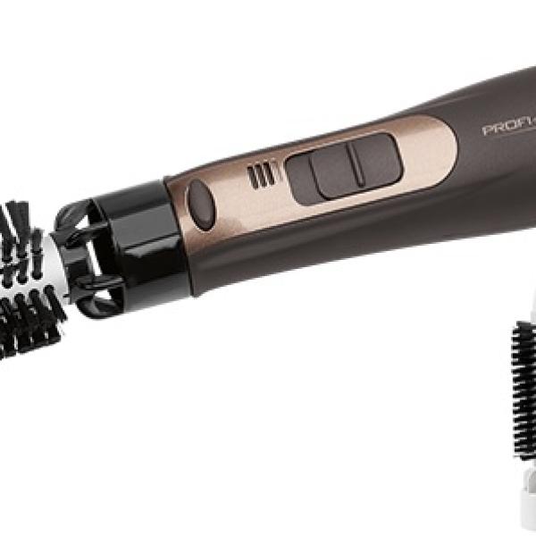 Escova Modeladora de Cabelo 800W c/ 2 Acessórios (Castanho) - ProfiCare