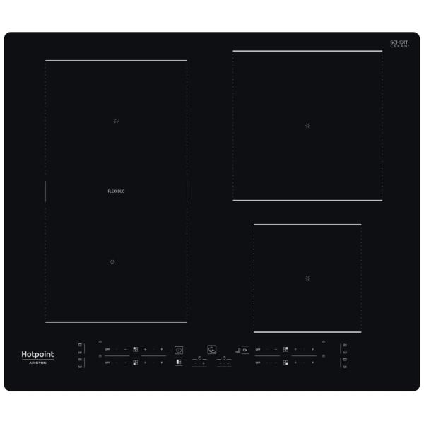 Placa de Indução 4 Zonas HB 3160C NE 7200W (Preto) - HOTPOINT