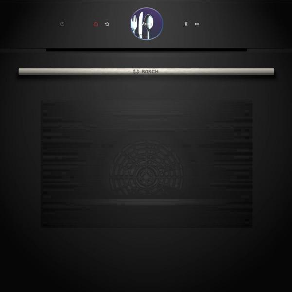 Forno de Encastre HBG7764B1 71L 3600W Hidrolítico + Pirolítico (Preto) - BOSCH