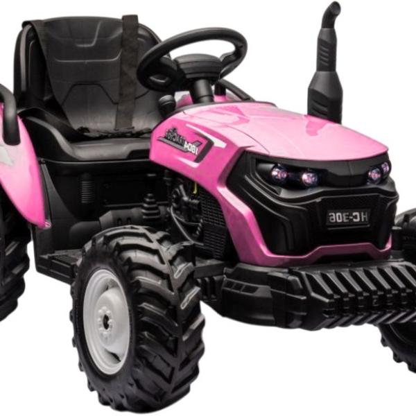 Trator Elétrico Infantil HC - 306 (Rosa)