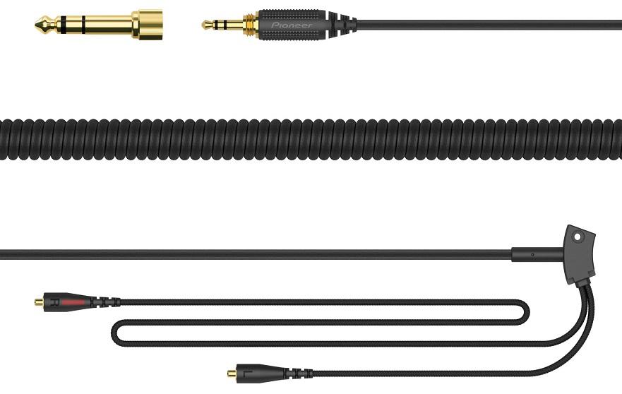 Cabo de Áudio Espiral Substituição p/ Auscultadores PRO HDJ - C70 - Pioneer