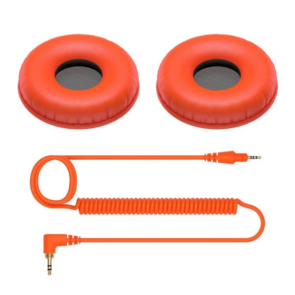 Cabo e Almofadas de Substituição p/ Auscultadores HDJ - CUE1/ HDJ - CUE1BT (Laranja) - PIONEER
