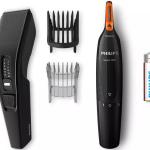 Pack Aparador de Cabelo HC3510/85 c/ Aparador Nasal (Preto) - PHILIPS
