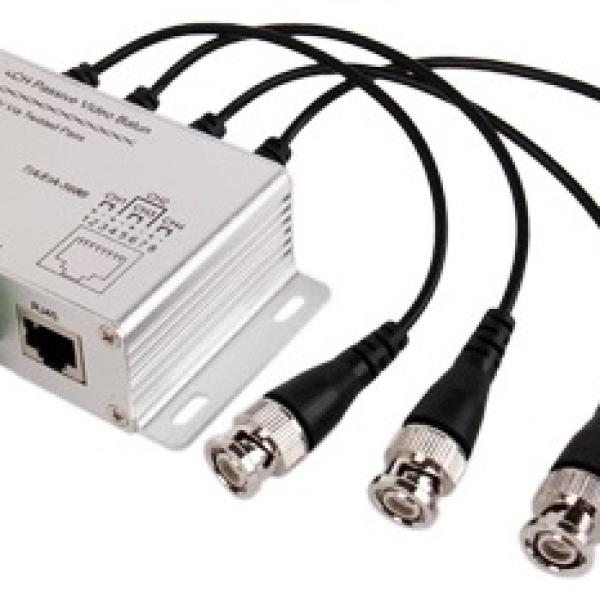 Transmissor/Receptor 4 Camaras CCTV por Cabo UTP RJ45 (Optimizado para HDTVI / HDCVI / AHD)