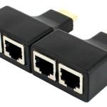 Extensor HDMI via UTP CAT5E/6 RJ45 até 30 mts