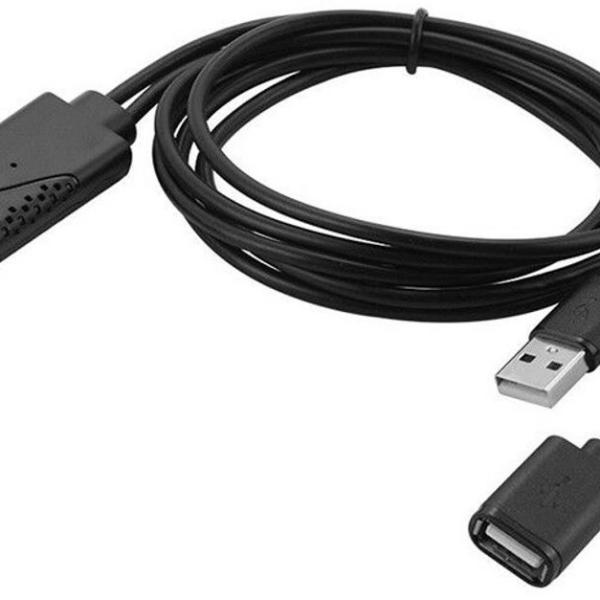 Cabo Conversor HDTV USB A Macho + Fêmea - HDMI Macho