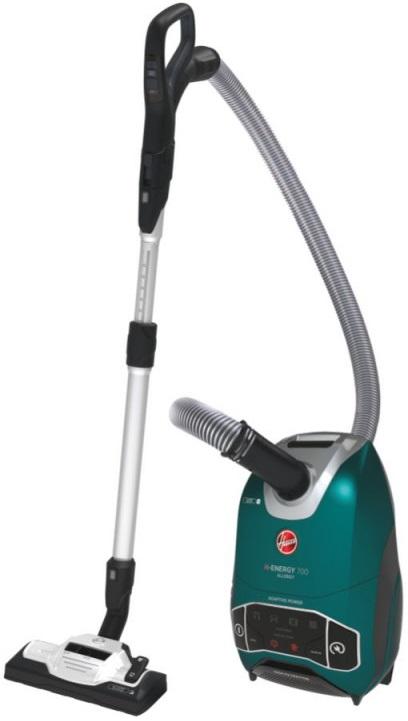 Aspirador H - ENERGY 700 HE730ALG 011 c/ Saco 6L 850W (Preto/Verde/Cinzento) - HOOVER