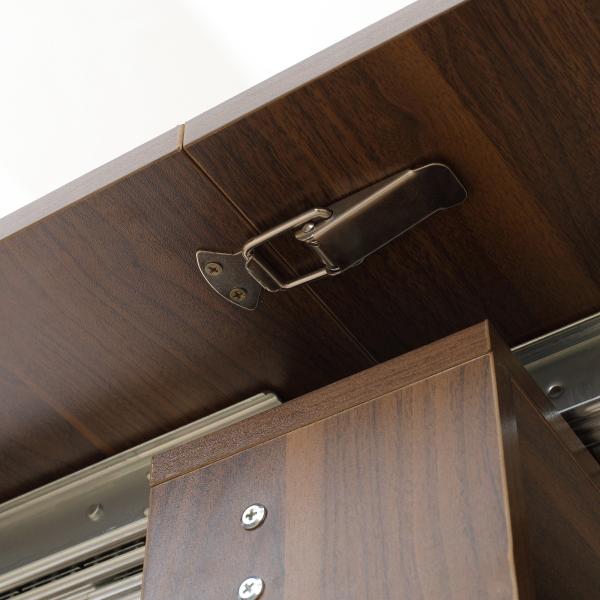 Mesa de Jantar Extensível para 4 - 6 Pessoas com Lateral Abatível Mesa Auxiliar Multifuncional 180x85x75cm Marrom