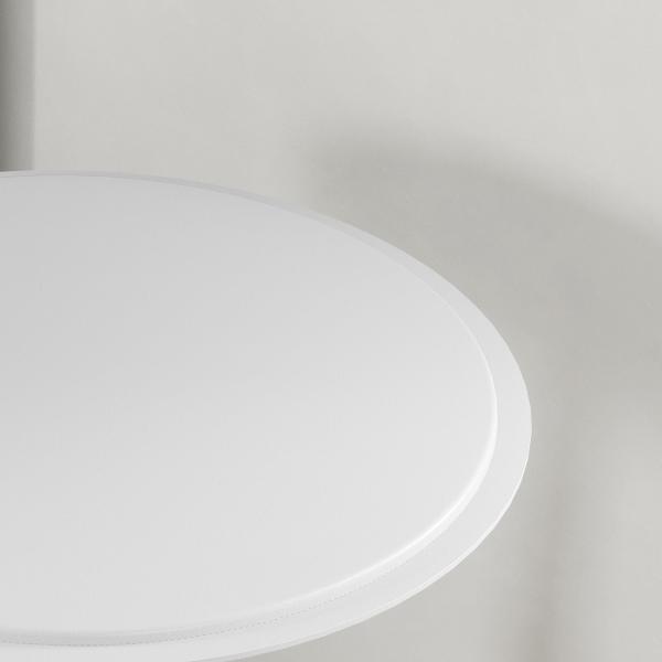 Mesa de Bar com Altura Ajustável Giratória 360° com Base Redonda Mesa Alta Moderna para Cozinha Ø63x67 - 93 cm Branco
