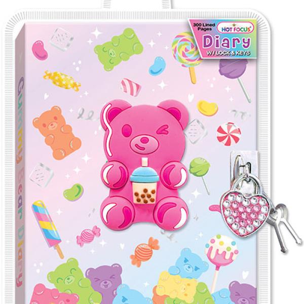 Diário com Aloquete Gummy Bear - HOTFOCUS