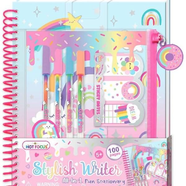 Caderno Espiral Rainbow Moderna - HOT FOCUS