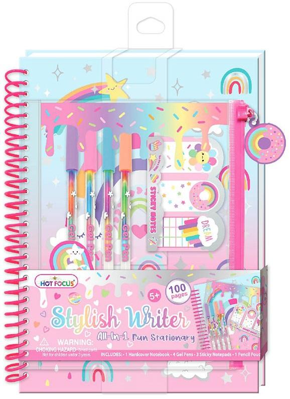 Caderno Espiral Rainbow Moderna - HOT FOCUS