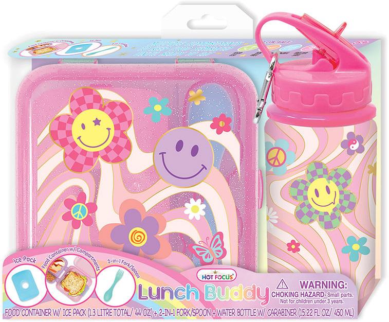 Groovy Flower Conjunto Lancheira + Garrafa - HOTFOCUS