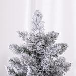 Árvore de Natal 180 cm Árvore de Natal Artificial Nevada com 150 Luzes LED 329 Ramos Verde e Branco