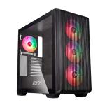 Caixa Gaming Abysm DANUBE KAMP BX300 Vidro Temperado 1x Usb 3.1 e 2x Usb 3.0 Preta — Recondicionada