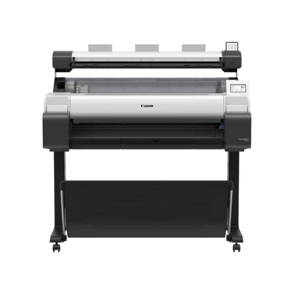 Plotter Canon TM - 340 de 36" (A0), 2400x1200ppp, velocidade 21 seg/A1 em CAD, alimentação de rolo, tinteiros de 55ml, com pedestal incluído — Recondicionado