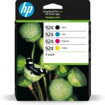 HP 924 CMYK Original Ink Cartridge 4 - Pack