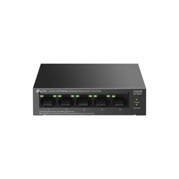 Switch TP - Link LiteWave 5 Portas 10/100Mbps 4x PoE