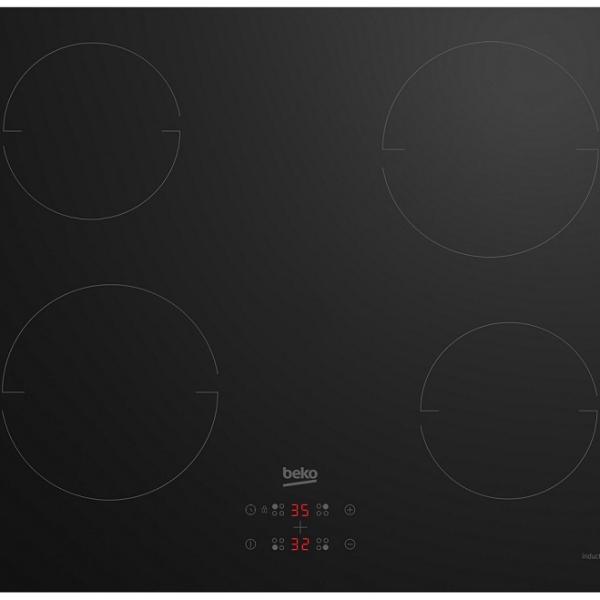 Placa de Indução HII 64401 MT 4 Zonas 7400W (Preto) - BEKO