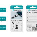 Adaptador NOVOTECK HK-032 de Type-C para Micro USB