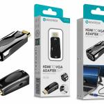 Adaptador HDMI para VGA NOVOTECK com Função de Áudio - Resolução Full HD 1080p HK-066