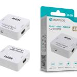 Conversor HDMI para HDMI + Áudio Novoteck HK - 086 – Suporte 4K com Saída de Áudio