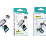 Leitor de Cartões 2 em 1 HK - 097 – Lightning, Compatível com SD e TF (MicroSD)