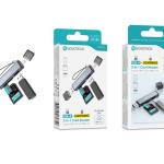 Leitor de Cartões 3 em 1 HK - 102 – USB - A + Lightning, Compatível com SD, TF (MicroSD) e USB