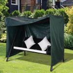 Capa para Móveis de Jardim Capa Protetora para Baloiços de Exterior com Zíper 177x114x152cm Verde