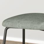 Conjunto de 2 Cadeiras de Sala de Jantar Cadeiras de Cozinha com Encosto em Vime Sintético 44x54x87 cm Verde e Preto