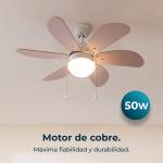 Ventoinha de Teto EnergySilence Aero 3600 Vision (Rosa) - CECOTEC